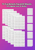Cardstock heart sheets & Practice sheet