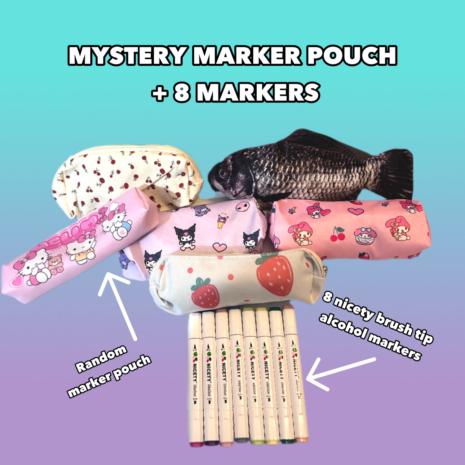 Mystery Marker Pouch + 8 Markers