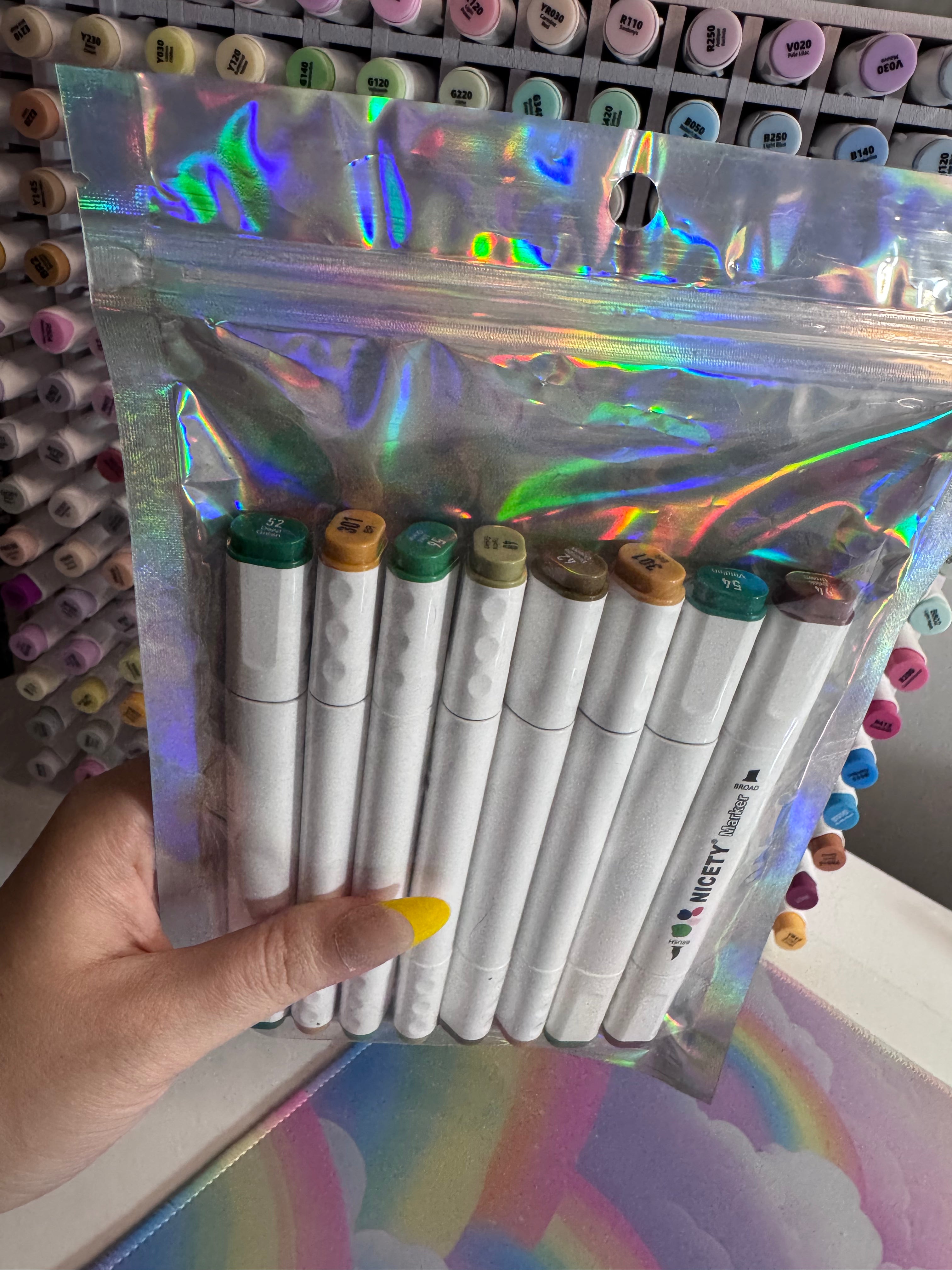 Nicety markers 8 neutral tones random
